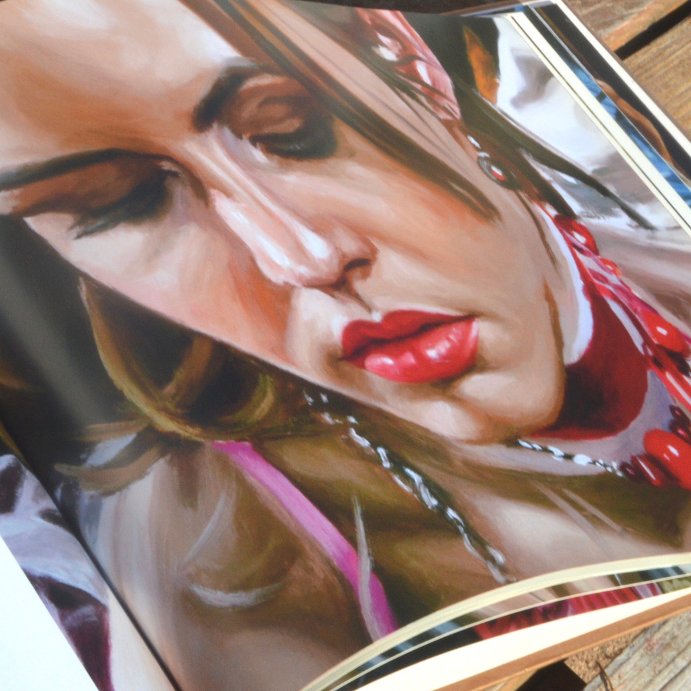 Artistic Home Accent with Red and Pink Hues